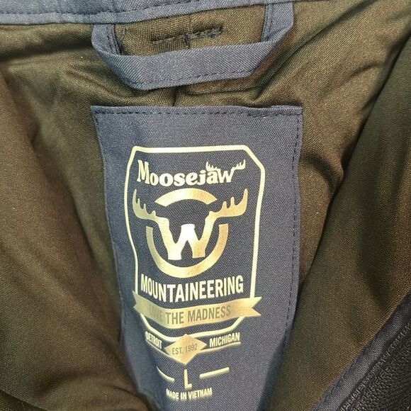 NWT New Moosejaw Blue Waterproof Insulated Mens Ski and Snow Pants Size Large - Picture 12 of 15